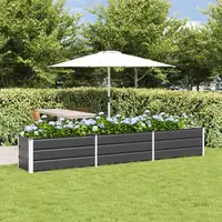 vidaXL Jardinieră Antracit 290 x 50 x 45 cm Oțel Galvanizat