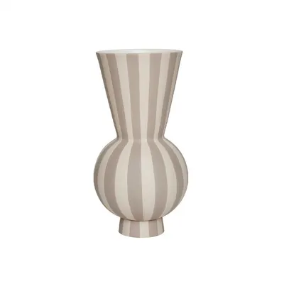 Vază bej din gresie lucrată manual (înălțime 28 cm) Toppu – OYOY Living Design