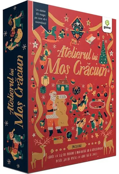 Atelierul lui Moș Crăciun + Set 3D - Paperback brosat