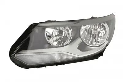 Far Stanga (H15 H7 PY21W W5W, electric, cu motor, culoare insert: negru, culoare semnalizator: alb) potrivit VW TIGUAN