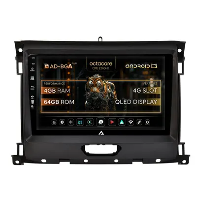 Navigatie Ford Ranger (2015-2022), Android, A-Octacore 4GB RAM + 64GB ROM, 9 Inch - AD-BGA9004+AD-BGRKIT120V2