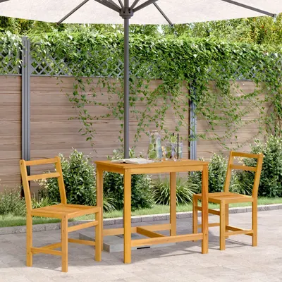 Gossi set mobilier de balcon, 3 piese, lemn masiv de acacia