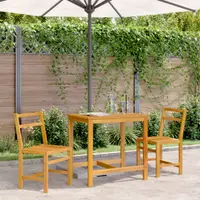 Gossi set mobilier de balcon, 3 piese, lemn masiv de acacia