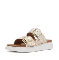 FITFLOP FitFlop Gen-FF Buckle Graphic-Weave Two-Bar Slides URBAN WIT 40