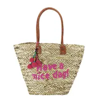 Geanta de plaja resigilata handmade din paie naturale GP-CZ11901115-RESIG