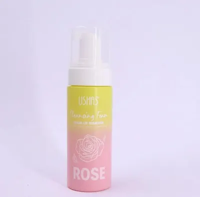 Spuma demachiant pentru curatare faciala Rose 155ml