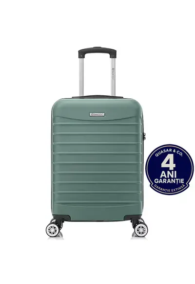 Troler cabina - S - ABS - fermoar antifurt - LINE - Turcoaz deschis
