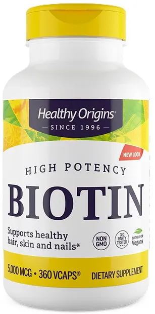Biotin, 5000 mcg, 360 capsule, Healthy Origins