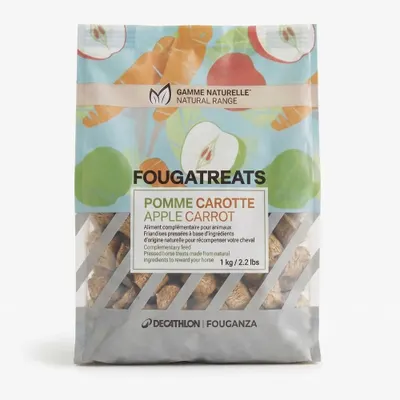 Gustare naturală echitație cal / ponei Fougatreat 1 kg Mere-Morcovi