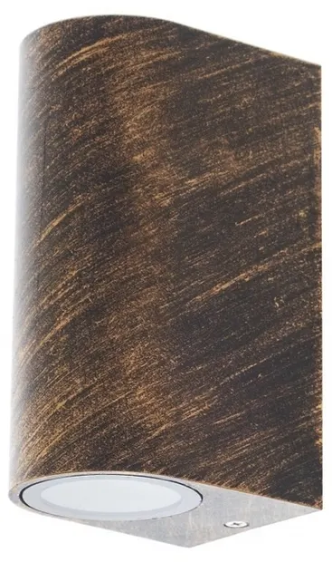 Aplicație exterioară Elbulgaria - 2x40W, IP44, culoare aur antic