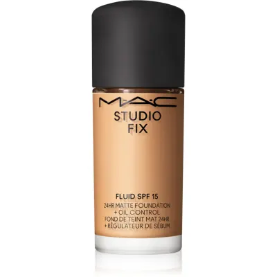 MAC Cosmetics Mini Studio Fix Fluid SPF 15 24HR Matte Foundation + Oil Control machiaj cu efect matifiant SPF 15 culoare NC30 15 ml