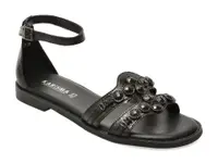 Sandale KARISMA negre, VA60023, din piele naturala