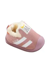 Pantofi Imblaniti - Model Stripes - Fete - Fara inchidere - Roz