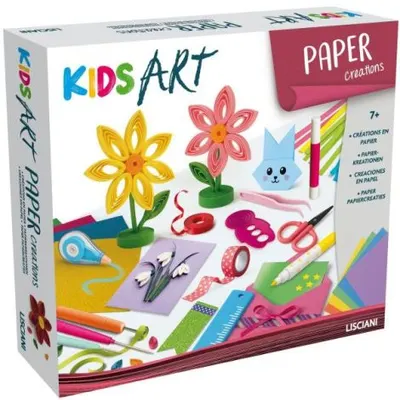Set creativ kids art - decoratiuni din hartie