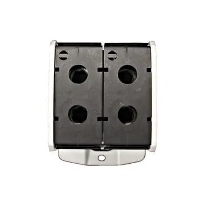 Clemă dublă (2*1p) Al-Cu, negru, 300mmp / 240mmp cu pin