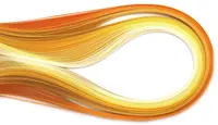 Panglici pentru quilling Em art - 5 mm/39 cm, galben (100 buc.)