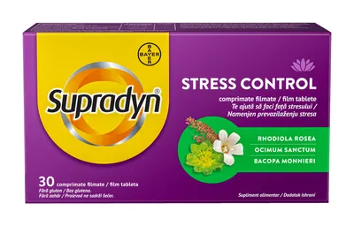 Supradyn Stress Control, 30 comprimate filmate, Bayer