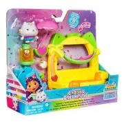 Gabbys Dollhouse Set Balcon pentru Petrecerea cu Smoothie a Lui Cakey