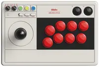 Controller wireless 8Bitdo - Arcade Stick 2.4G, alb (Nintendo Switch/PC)