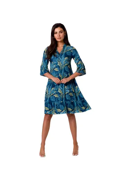 Rochie mini de dama Isokane B260 albastru - Albastru inchis
