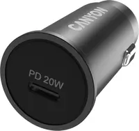 Încărcător auto Canyon - C-20, USB-C, 20W, negru