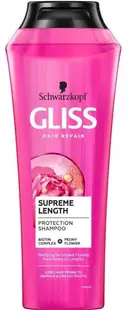Sampon Supreme Length pentru par lung predispus deteriorarii si ingrasarii radacinilor, 250ml, Gliss