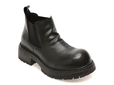 Ghete GRYXX negre, 2257, din piele naturala