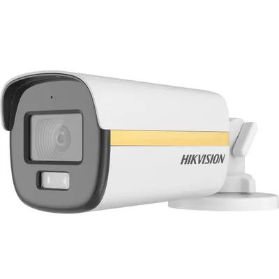 Camera de supraveghere Bullet 2MP ColorVu Dual-light Fixed Hikvision DS-2CE12DF3T-LFS(2.8MM), lentila fixa 2.8mm, iluminare min