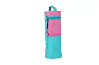 Penar tip etui, 2 fermoare, Herlitz, rotund Turcoaz/Roz