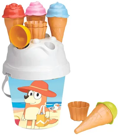 Kit de nisip Micki - Bluey, cu înghețată, 14 piese