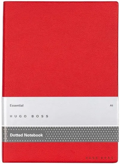 Caiet Hugo Boss Essential Storyline - A5, pagini punctate, roșu