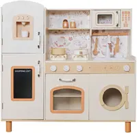 Bucătărie din lemn pentru copii Ginger Home - Model vintage cu plite electronice