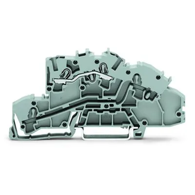 Multilevel installation terminal block; 4 mm²; L; Push-in CAGE CLAMP®; 2,50 mm²; gray