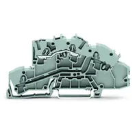 Multilevel installation terminal block; 4 mm²; L; Push-in CAGE CLAMP®; 2,50 mm²; gray