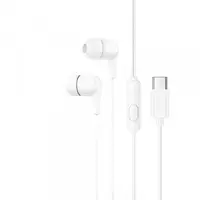 Handsfree USB-C HOCO M97, Alb