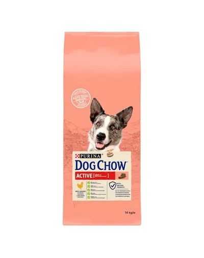 PURINA Dog Chow Active hrana uscata pentru caini activi, cu pui 14 kg