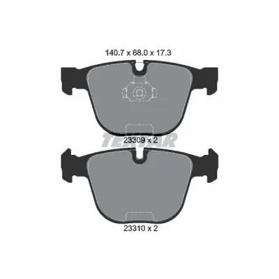 Set placute frana, frana disc TEXTAR 2330902