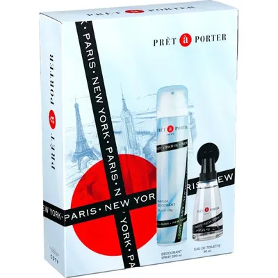 Caseta Cadou Femei Pret a Porter, Apa de Toaleta 50 ml, Deodorant Spray 200 ml