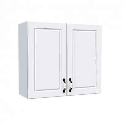 Corp superior 80 cu 2 usi Zebra MDF alb Lucios drept