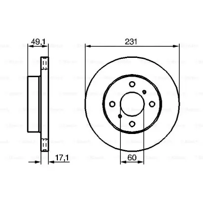 Disc frana BOSCH 0 986 479 241