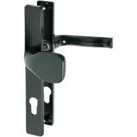 Maner usa, din aluminiu, distanta 72 mm, lungime 65 mm, montaj dreapta/stanga, pentru usi interioare sau exterioare