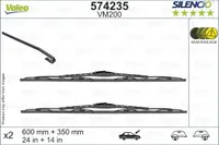 Lama stergator fata (2buc) Silencio 600 350mm potrivit OPEL KARL 01.15-03.19