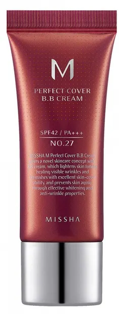 Missha BB crema de față, №27 Honey beige, SPF42, 20 ml