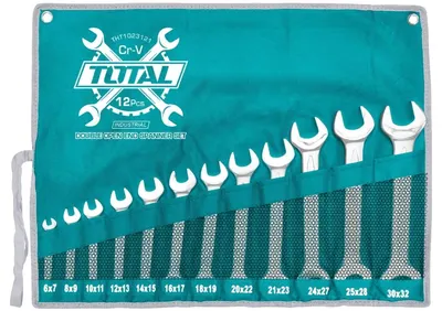 Set chei cu două fețe TOTAL - Industrial, 12 buc