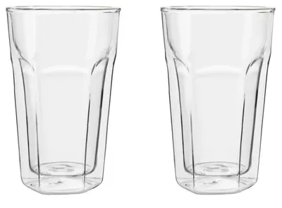 Set 2 pahare din sticla cu pereti dubli Leopold Vienna, 280 ml