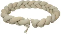 Apărătoare tip împletitură pentru pătuț Bimbidreams - Texture, 210 cm, White Green