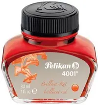 Calimara cu cerneala Pelikan - rosie, 30 ml