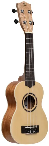 Ukulele soprano Stagg - US-30 Spruce, cu husă, bej
