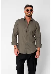 Camasa dIn 100% In Premium Dark Green 21037 - Verde