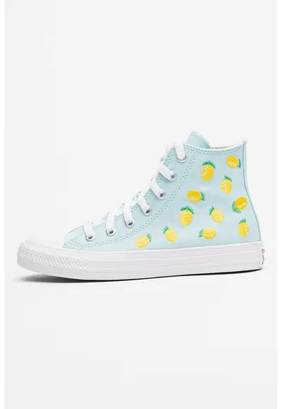 Tenisi inalti Chuck Taylor All Star Citrus cu varf intarit - Albastru pastel/Galben